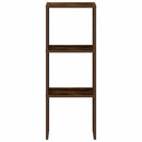 bogreol stabelbar 30x30x80 cm røget egetræsfinish
