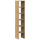 bogreoler stabelbare 2 stk. 30x30x80 cm egetræsfarvet