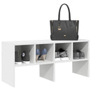 skostativ stabelbar 89,5x30x40 cm hvid
