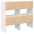 skostativer stabelbare 2 stk. 89,5x30x40 cm hvid