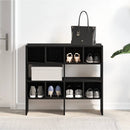 skostativer stabelbare 2 stk. 89,5x30x40 cm sort-eg