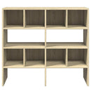 skostativer stabelbare 2 stk. 89,5x30x40 cm sonoma-eg