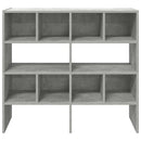 skostativer stabelbare 2 stk. 89,5x30x40 cm betongrå