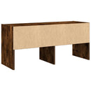 skostativ stabelbar 89,5x30x40 cm røget egetræsfarve