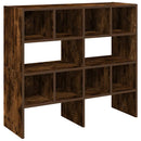 skostativer stabelbare 2 stk. 89,5x30x40 cm røget egetræsfarve