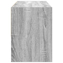 skostativ stabelbar 89,5x30x40 cm grå sonoma-eg