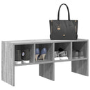 skostativ stabelbar 89,5x30x40 cm grå sonoma-eg