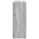 skostativer stabelbare 2 stk. 89,5x30x40 cm grå sonoma-eg