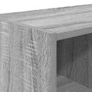 skostativer stabelbare 2 stk. 89,5x30x40 cm grå sonoma-eg