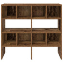 skostativer stabelbare 2 stk. 89,5x30x40 cm antikt træ