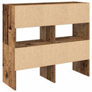 skostativer stabelbare 2 stk. 89,5x30x40 cm antikt træ