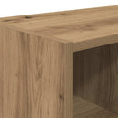 skostativ stabelbar 89,5x30x40 cm røget egetræsfarve