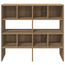 skostativer stabelbare 2 stk. 89,5x30x40 cm egetræsfarve