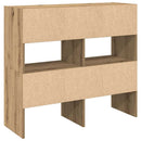 skostativer stabelbare 2 stk. 89,5x30x40 cm egetræsfarve