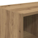 skostativer stabelbare 2 stk. 89,5x30x40 cm egetræsfarve