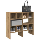 skostativer stabelbare 2 stk. 89,5x30x40 cm egetræsfarve