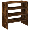 skostativer stabelbare 2 stk. 60x30x30,5 cm røget egetræsfarve