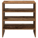skostativer stabelbare 2 stk. 60x30x30,5 cm antikt træ