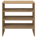 skostativer stabelbare 2 stk. 60x30x30,5 cm egetræsfarvet