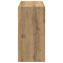 skostativer stabelbare 2 stk. 60x30x30,5 cm egetræsfarvet