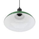 pendellampe højdejusterbar E27 Ø 31 cm metal glans grøn