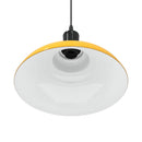 pendellampe højdejusterbar E27 Ø 31 cm metal glans gul