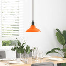 pendellampe højdejusterbar E27 Ø 31 cm metal glans orange