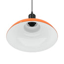 pendellampe højdejusterbar E27 Ø 31 cm metal glans orange