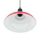 pendellampe højdejusterbar E27 Ø 31 cm metal glans rød