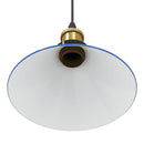 pendellampe højdejusterbar E27 Ø 22 cm metal glans mørkeblå
