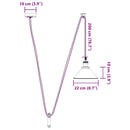 pendellampe højdejusterbar E27 Ø 22 cm metal glans mørkeblå