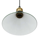 pendellampe højdejusterbar E27 Ø 22 cm metal glans grøn