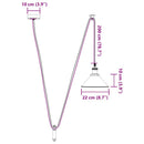pendellampe højdejusterbar E27 Ø 22 cm metal glans gul