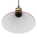 pendellampe højdejusterbar E27 Ø 22 cm metal glans rød