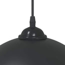 pendellamper 2 stk højdejusterbar E27 Ø 30 cm metal sort