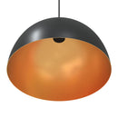 pendellamper 2 stk højdejusterbar E27 Ø 30 cm metal sort