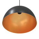 pendellamper 2 stk højdejusterbar E27 Ø 30 cm metal sort