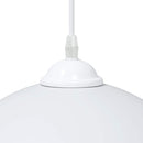 pendellamper 2 stk højdejusterbar E27 Ø 30 cm metal hvid