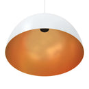 pendellamper 2 stk højdejusterbar E27 Ø 30 cm metal hvid