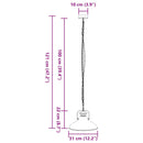 pendellampe E27 Ø 31 cm jern sort