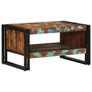sofabord 70x50x38 cm massivt genbrugstræ flerfarvet