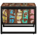sofabord 70x50x38 cm massivt genbrugstræ flerfarvet