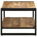 sofabord 90x50x38 cm massivt ru mangotræ