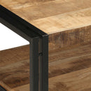 sofabord 90x50x38 cm massivt ru mangotræ