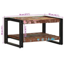 sofabord 70x50x38 cm massivt genbrugstræ flerfarvet