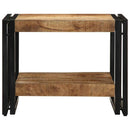 sofabord 50x50x38 cm massivt ru mangotræ