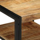 sofabord 50x50x38 cm massivt ru mangotræ