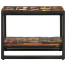 sofabord 50x50x38 cm massivt genbrugstræ flerfarvet