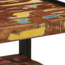 sofabord 50x50x38 cm massivt genbrugstræ flerfarvet