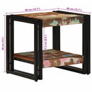 Sofabord Flerfarvet 40 x 40 x 38 cm Solid genbrugs træ